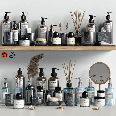 现代浴室洗漱用品